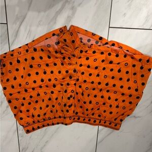 PINK Victoria's Secret Orange and Black Polka Dot Shorts
